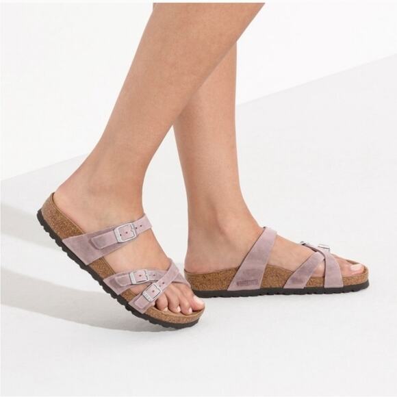 Birkenstock Franca Oiled Leather Sandal Lavender Blush EU 40 US L9 Narrow - Picture 14 of 14